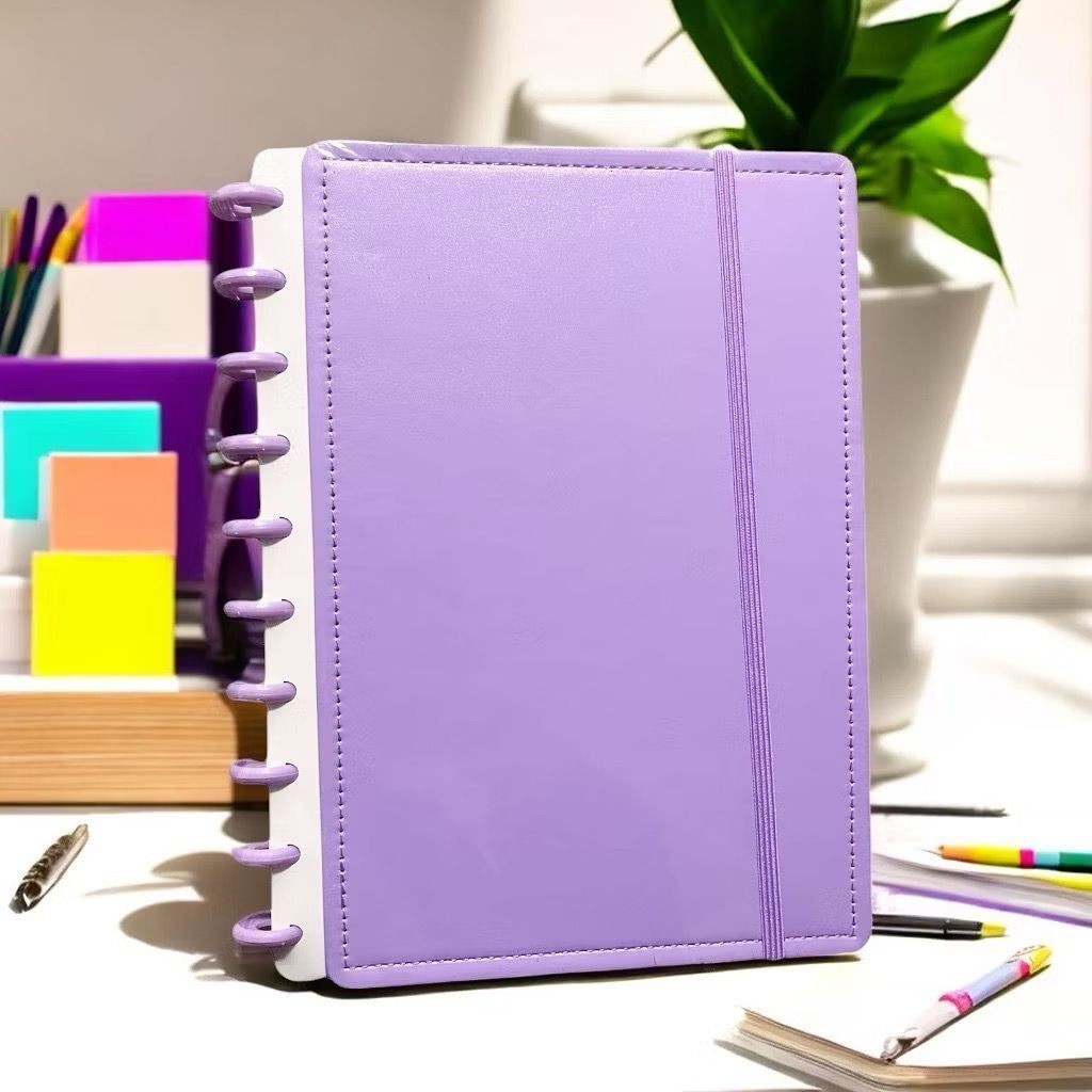 Caderno Inteligente Disco 8/ 10/ 11/ COR LISO 80 folhas A5/ B5/ A4 (COM OU SEM MARCA RÉGUA) em Oferta na Shopee