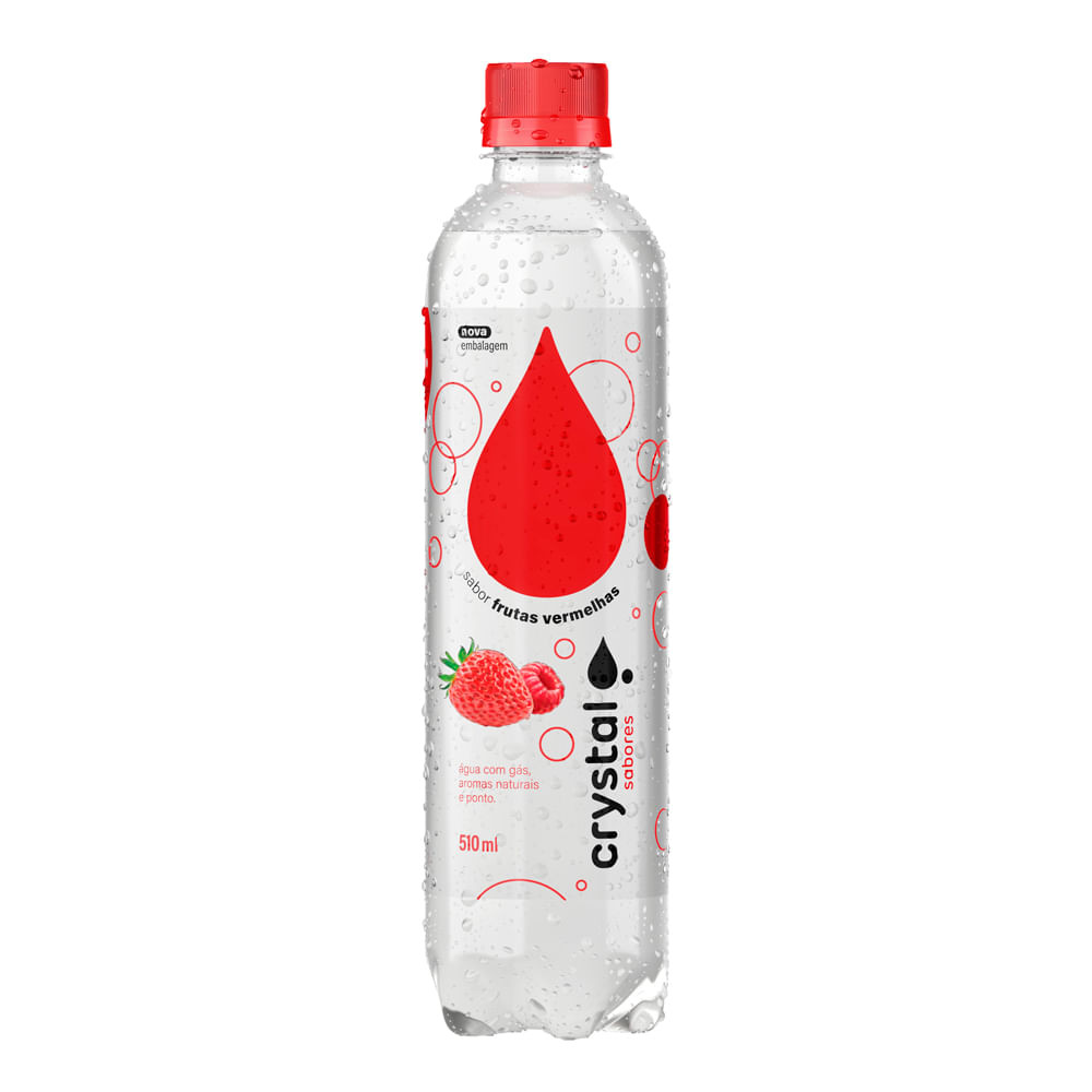 Água Saborizada Crystal Sparkling Sabor Frutas Vermelhas 510ml - Food & Beverages