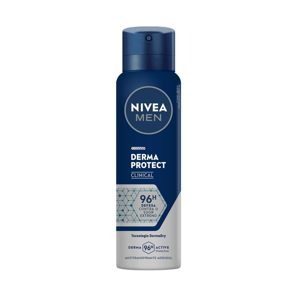 Desodorante Nivea Men Derma Protect Clinical Antitranspirante Aerosol 150ml - Beauty