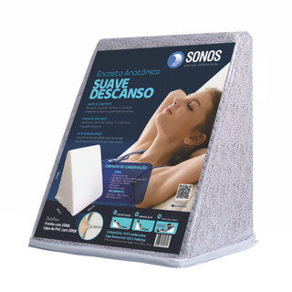 Encosto Travesseiro Anatômico Sonos Suave Descanso Com Capa em Oferta na Shopee