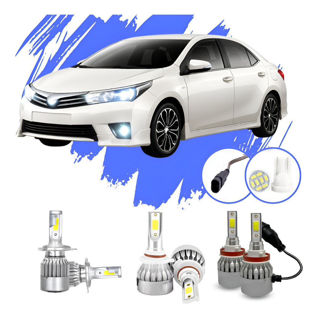 Lâmpada Led Corolla 2015 A 2017 Kit V10 - Efeito Xênon em Oferta na Shopee