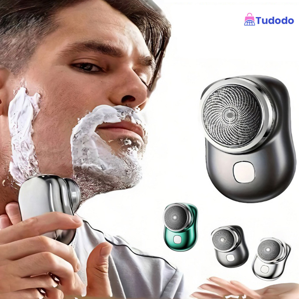 Garantia de qualidade! Aparador de barba elétrico mini-portátil à prova d'água, modelo C, super oferta iniciada!
