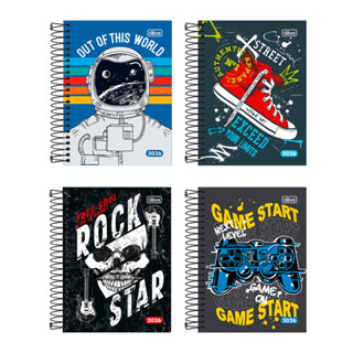 Agenda espiral diária Pepper Masculina 2026 Tilibra em Oferta na Shopee