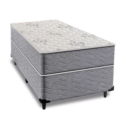 Cama Box Solteiro + Colchão Espuma Ortopédico D33 Piemonte 88x188x63cm - Maestro Colchões