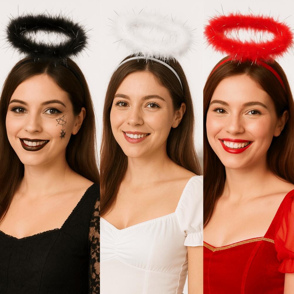 Tiara De Anjo Com Penas E Brilho Acessório De Carnaval E Festas
 em Oferta na Shopee