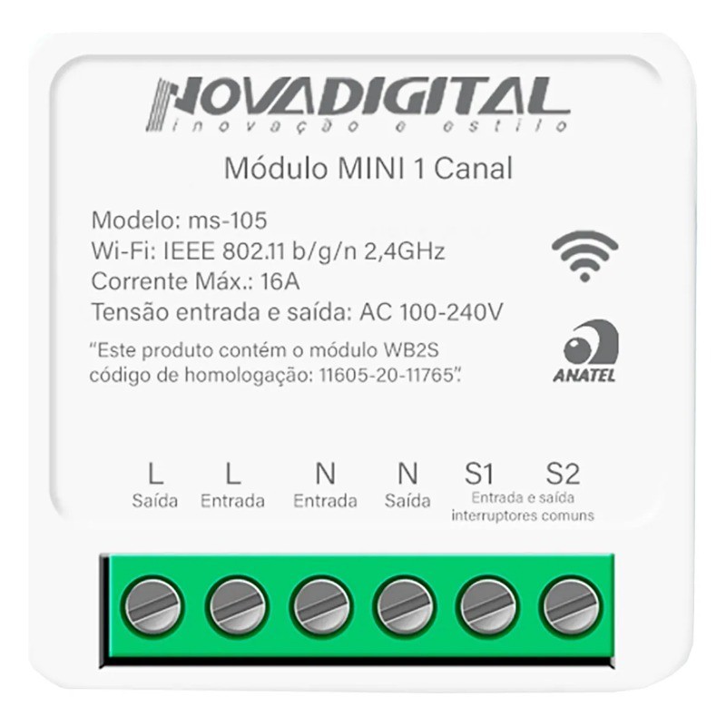Relé Wi-Fi Inteligente 1 Canal 16A | Casa Automática com Controle por Celular e Comando de Voz

 em Oferta na Shopee