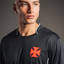 Camisa Vasco Torcedor Dry Preto Masculina Oficial