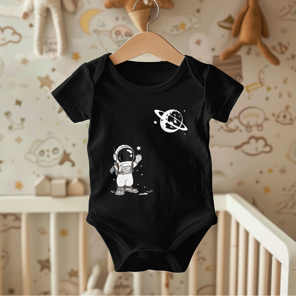 Body Infantil Astronauta Planetas | Estampa Espacial Criativa para Bebês em Oferta na Shopee