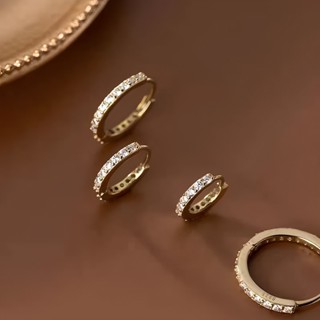 Brincos de aço inoxidável, brincos de argola simples com zircônia hipoalergênicos joias requintadas. em Oferta na Shopee