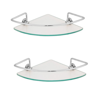 Kit 2 Porta Shampoo Suporte Prateleira Canto Vidro Incolor em Oferta na Shopee