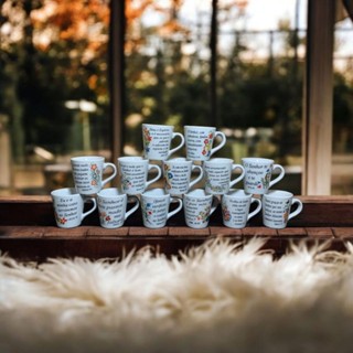 Jogo 13 Caneca Salmo Biblico Religioso Xícara Chá Café Porcelana 120ml em Oferta na Shopee