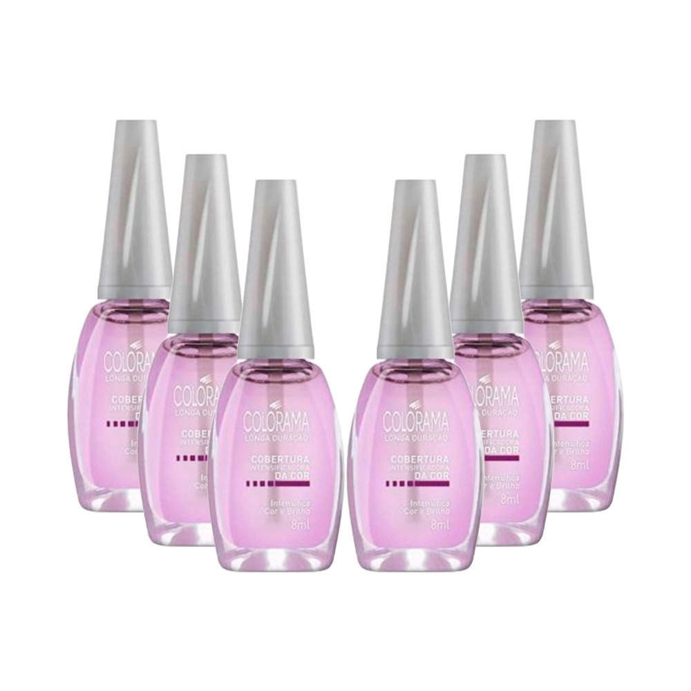 Kit Esmaltes Colorama Tratamento - Cobertura Intensificadora Da Cor (6 unidades) - Beauty