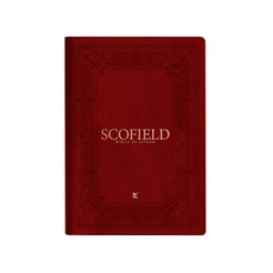 Bíblia De Estudo Scofield | AEC | Letra Grande | Palavras de Jesus em Vermelho | Luxo Vinho