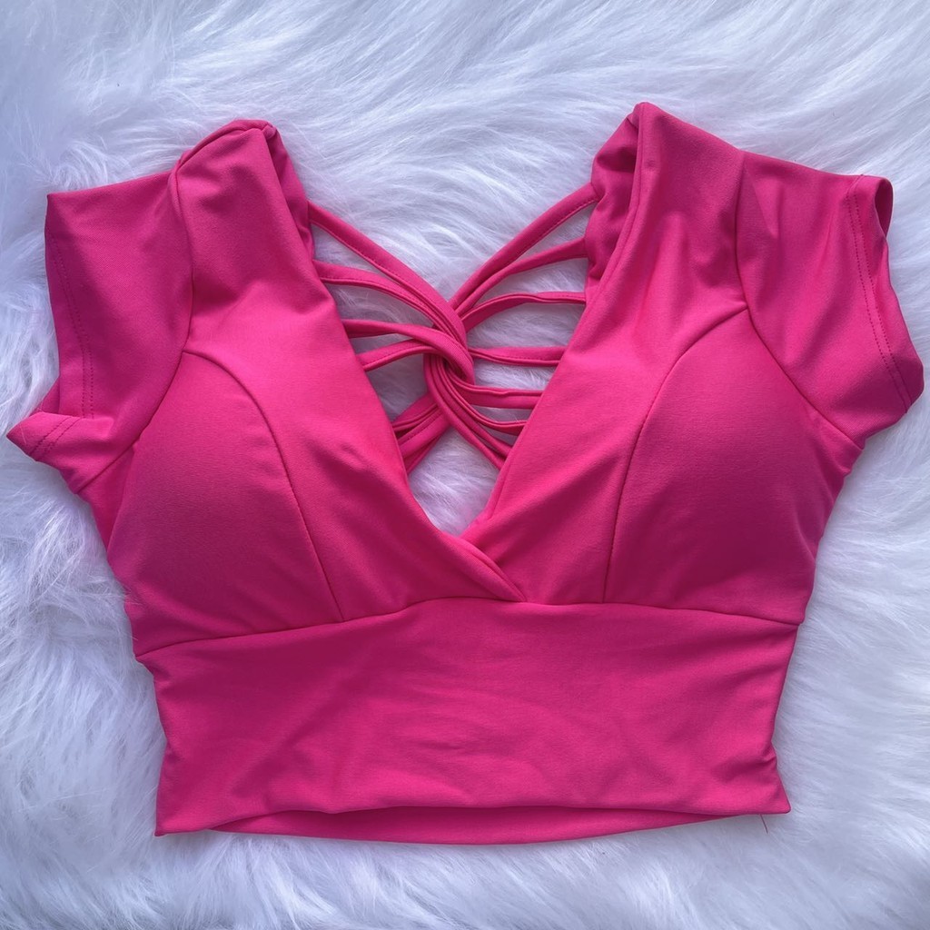 Top feminino com bojo sem costascom design, sexy, em Oferta na Shopee