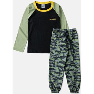 Conjunto Infantil Masculino Meia Estação Awesome Preto 002 - Keki Boys em Oferta na Shopee