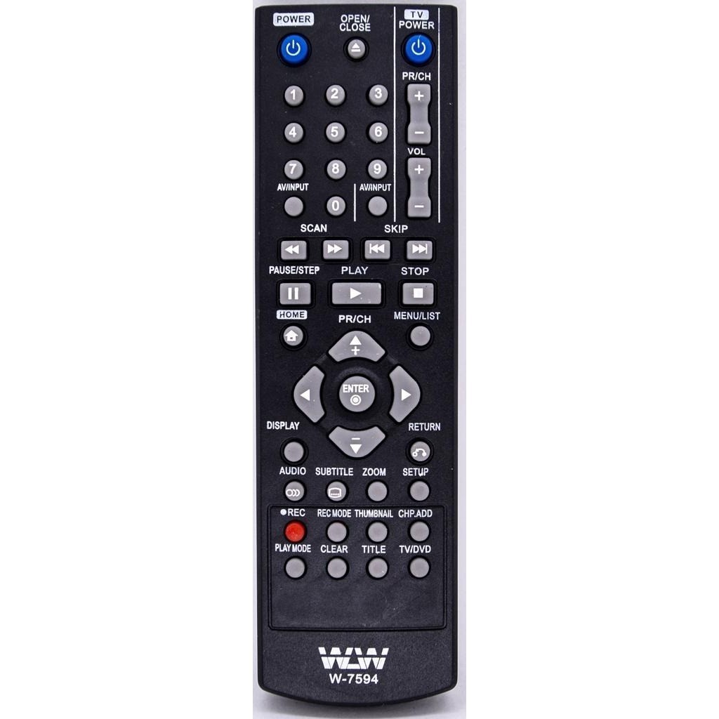 Controle Compatível Compatível Dvd LG C/gravador Wlw-7594