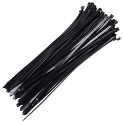 Pacote C/ 100 Pcs Abracadeira Nylon Preta 100 X 2,5mm Nove54 - 28.09.010.025
