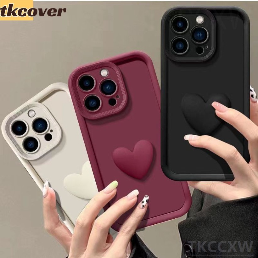 Capa Macia À Prova De Choque 3D Love Heart Phone Para Moto Motorola E13 E32 E22 E22i E30 E40 G04 G04S G84 G64 G24 G54 Power G53 5G Silicone Protetor Fofo De