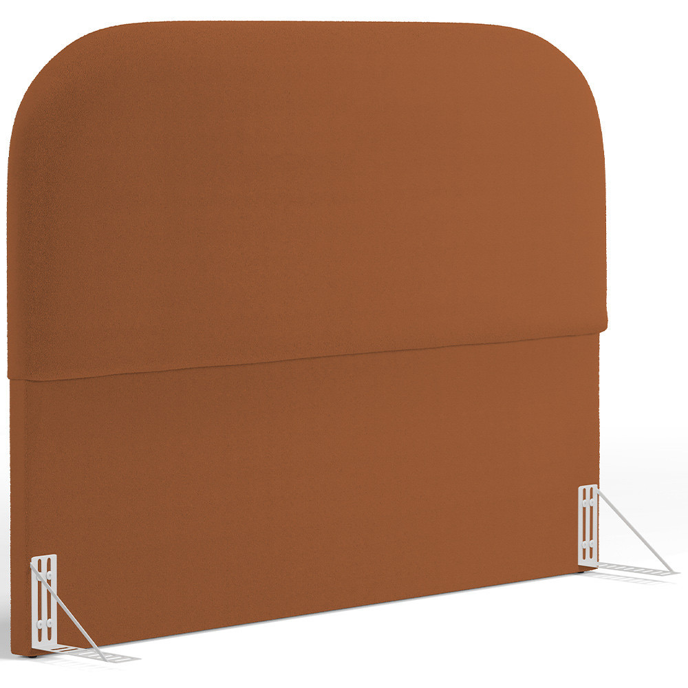 Cabeceira Cama Box Queen 160cm Orgânica Lanna W01 Bouclê Terracota - Lyam Decor - Home & Living