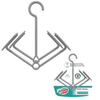 Mini Varal Para Calçados 2 Pares Cinza Tênis Sapato Sandália Flash Limp em Oferta na Shopee