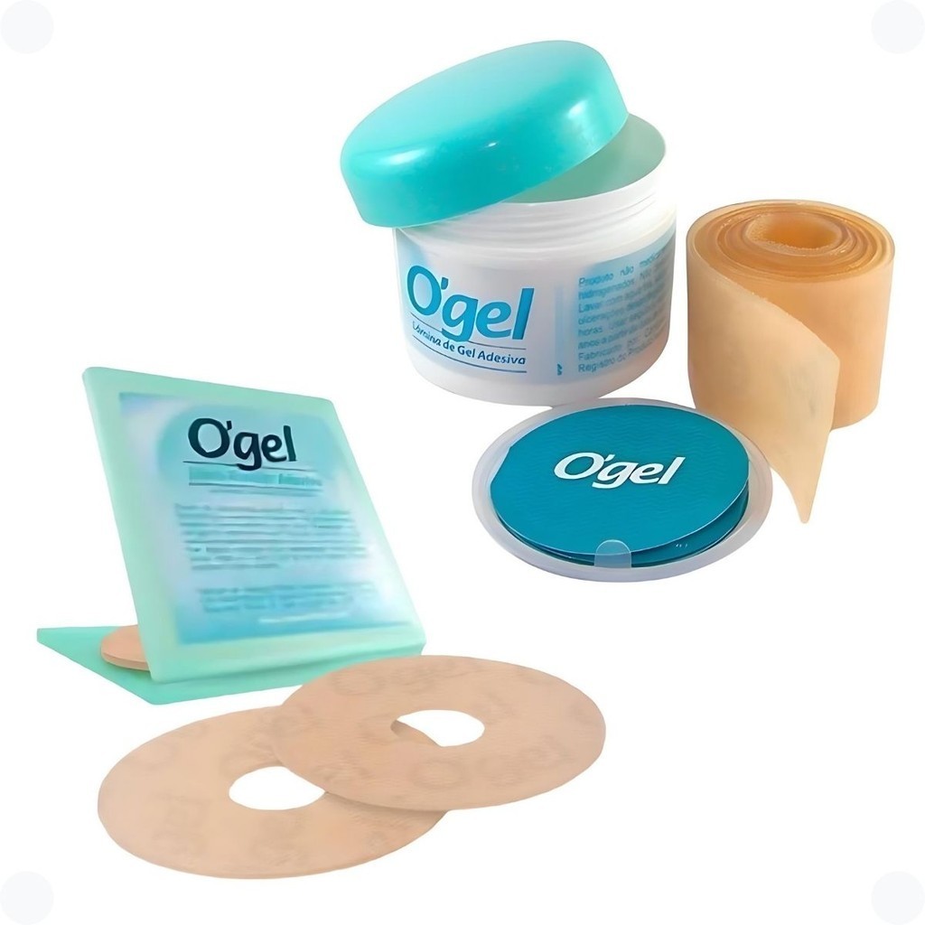 Kit Cicatrizante Disco Areolar Gel Pós Mamoplastia + Fita Autocolante 30cm Fácil Aplicação