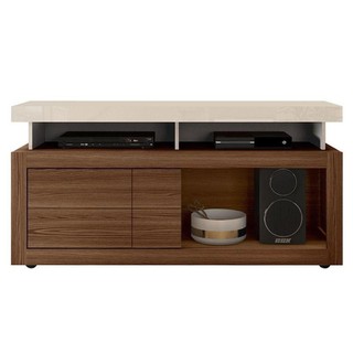 Rack Bancada Para Sala Marino Off White Marroquim - Dj Móveis em Oferta na Shopee