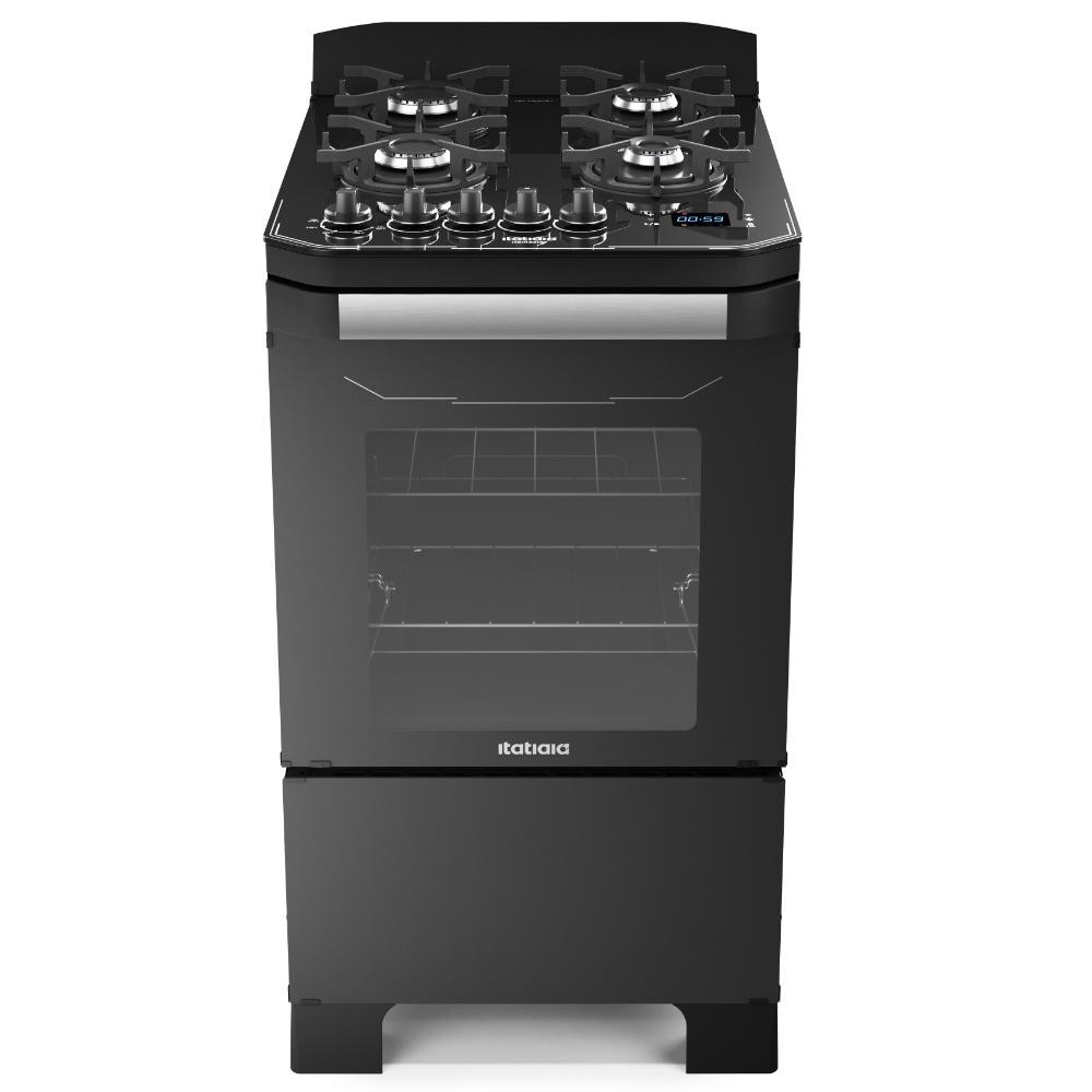 Fogão 4 Bocas Digital Preto Itamaster Itatiaia 127V/220V Bivolt em Oferta na Shopee