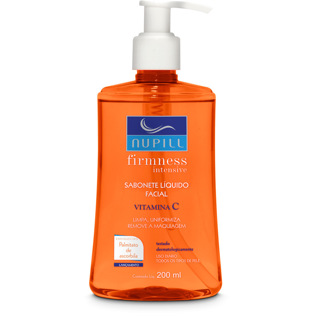 Sabonete Líquido Facial Vitamina C Firmness Intensive Nupill 200ml