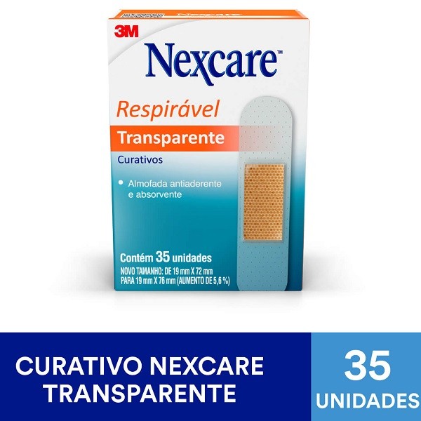 Curativos Nexcare Transparentes C/ 35 Unidades - Health