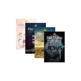 Kit 4 Livros Pão Diário | 90 reflexões para seu momento devocional | Editora Pão Diário em Oferta na Shopee