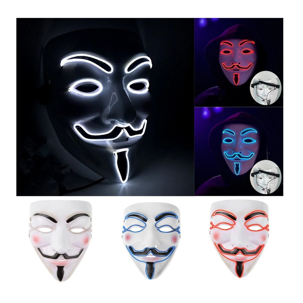 Máscara Anonymous Led: Onde Comprar | BuscaProdutos