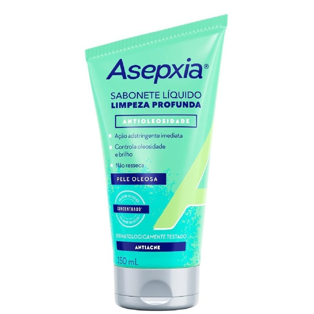 Sabonete Liquido Facial Asepxia Limpeza Profunda Antioleosidade 150ml - Beauty