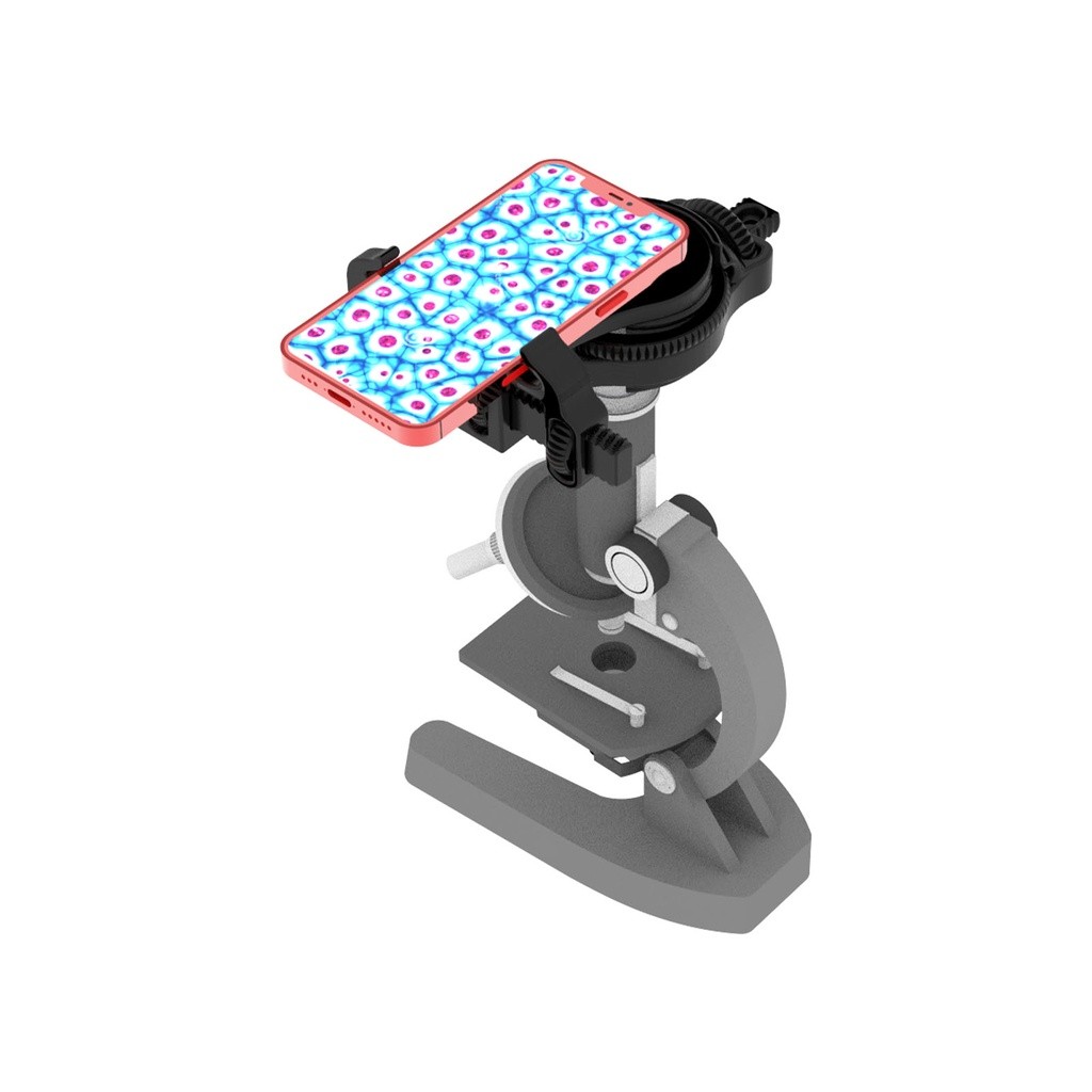 Adaptador Fixar Celular Smartphone Ajustável em Microscopio Telescopio para Fotos