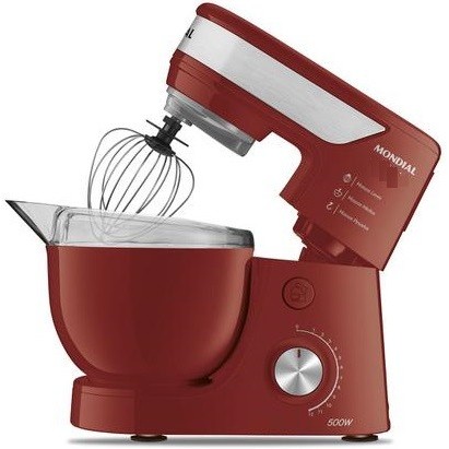 Batedeira Planetaria Mondial 500w Ultra Turbo 220v - Red - Tigela Dupla