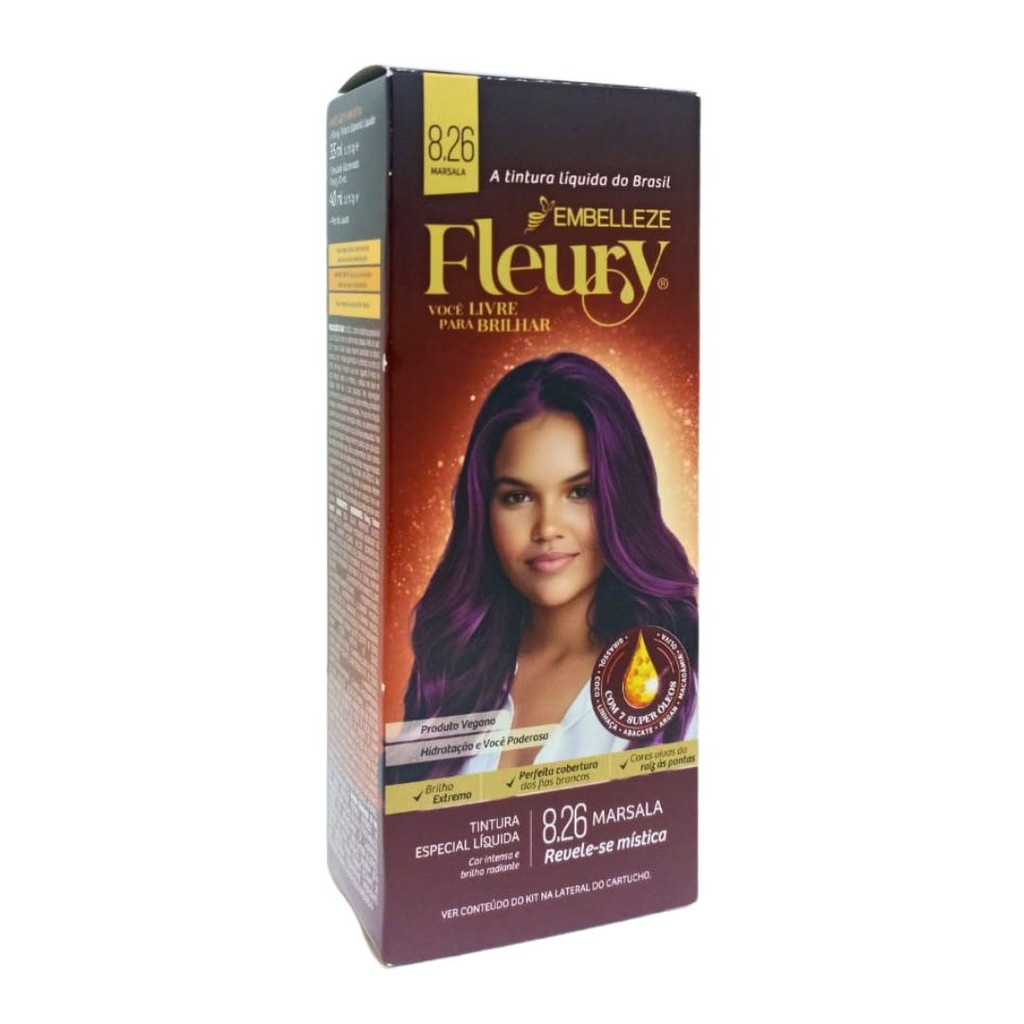 EMBELLEZE TINTURA FLEURY ESPECIAL 8.26 MARSALA em Oferta na Shopee