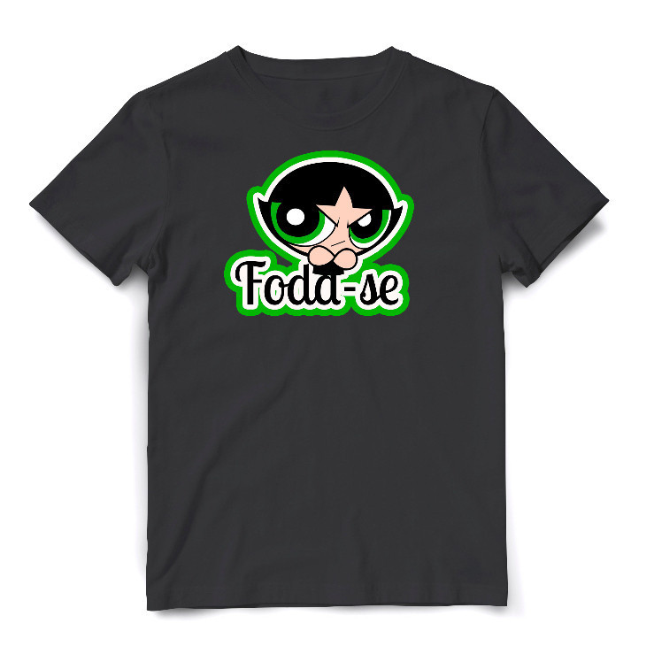 Camisa / Camiseta de Algodão Estampado MENINAS SUPERPODEROSAS Personagens (DOCINHO) Unissex