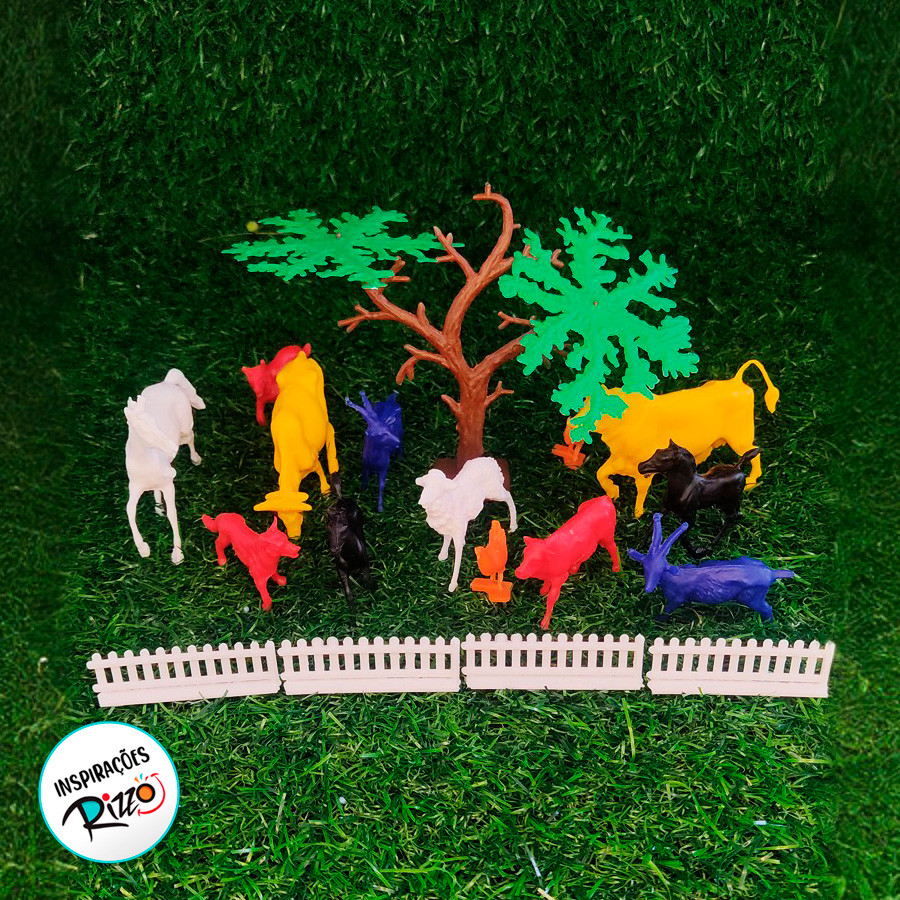 Detalhes do Brinquedo Animais da Fazendinha - 1 unidade - Rizzo