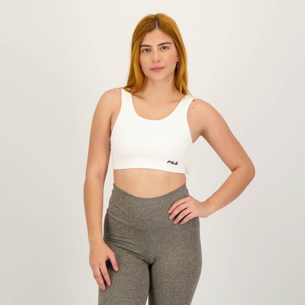 Top Fila Essential III Feminino Branco - Sports & Outdoors