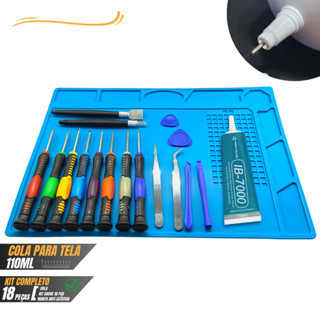 Kit Manta Antiestética Celular Manutenção +chaves +espátulas+cola 110ml em Oferta na Shopee