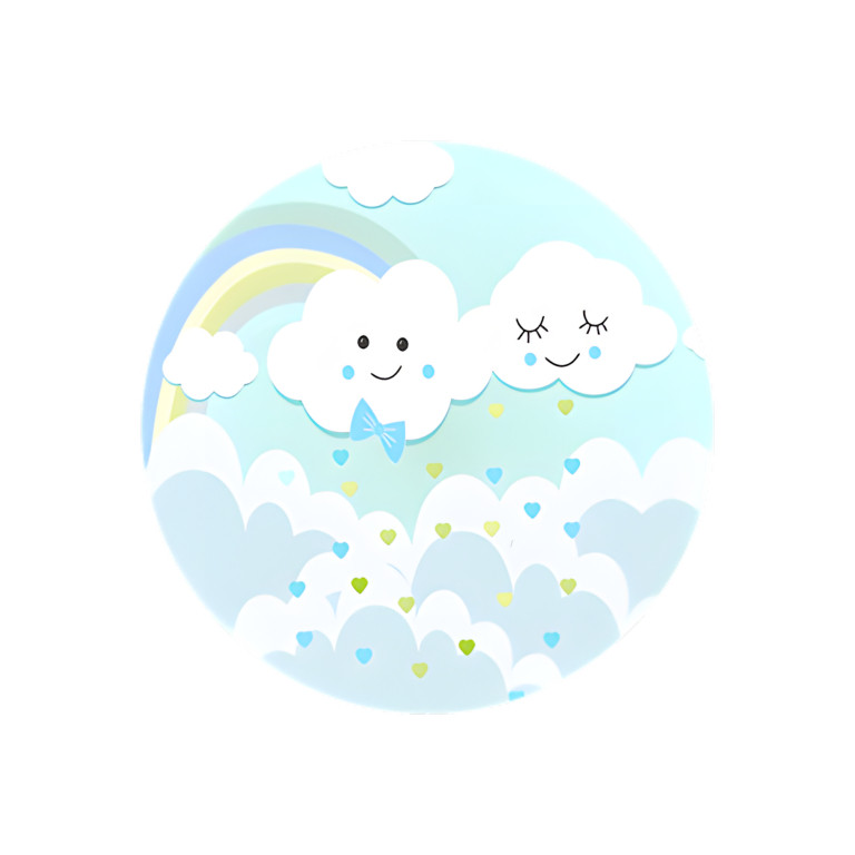 NOVO Painel Festa Infantil Redondo Chuva De Amor Menino, Nuvenzinha com Gravatinha Borboleta + Arco, Suporte incluso. Fazemos personalizado com qualquer tema. Confeccionado em Lona fosca, impressão de alta resolução. cenário , p/ Decoração