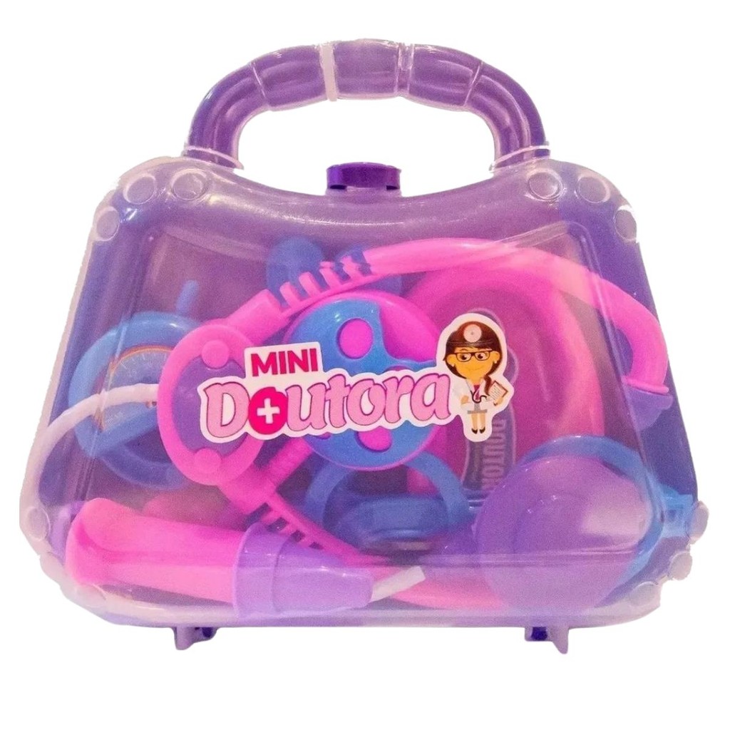 Maleta Mini Doutor Brinquedo Azul Com Acessórios 1268 - Pakitoys em Oferta na Shopee