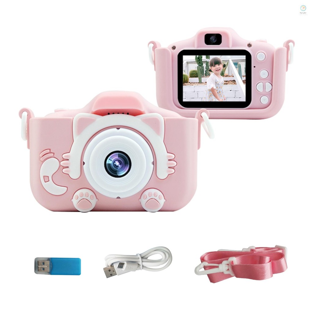 Câmera Digital Infantil Portátil 20MP 1080P HD De Vídeo Filmadora Selfie Recarregável Fofa Com Tela De 1.9 Polegadas Suporte Para Cartão De Memória De 32 Gb Ga Came-918