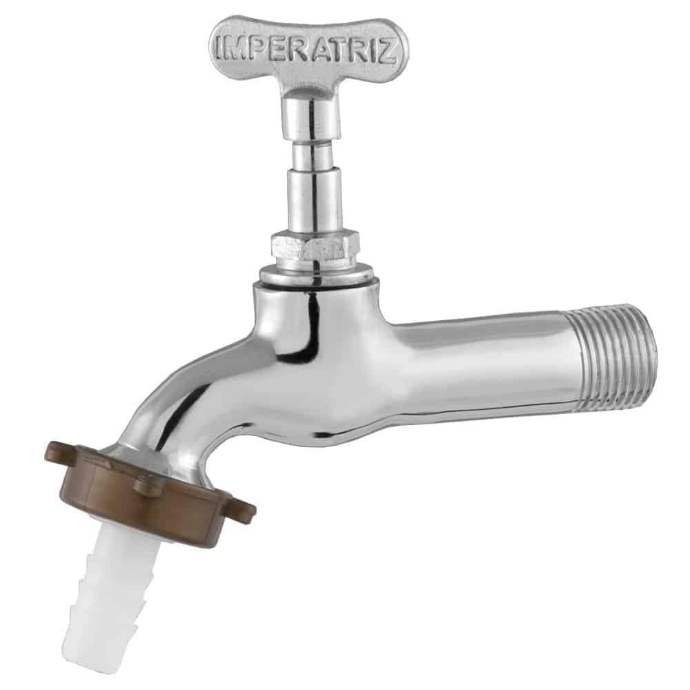 Torneira Jardim/Tanque com Bico Imperatriz Metal 1130 1/2X3/4 Curta Cromada em Oferta na Shopee
