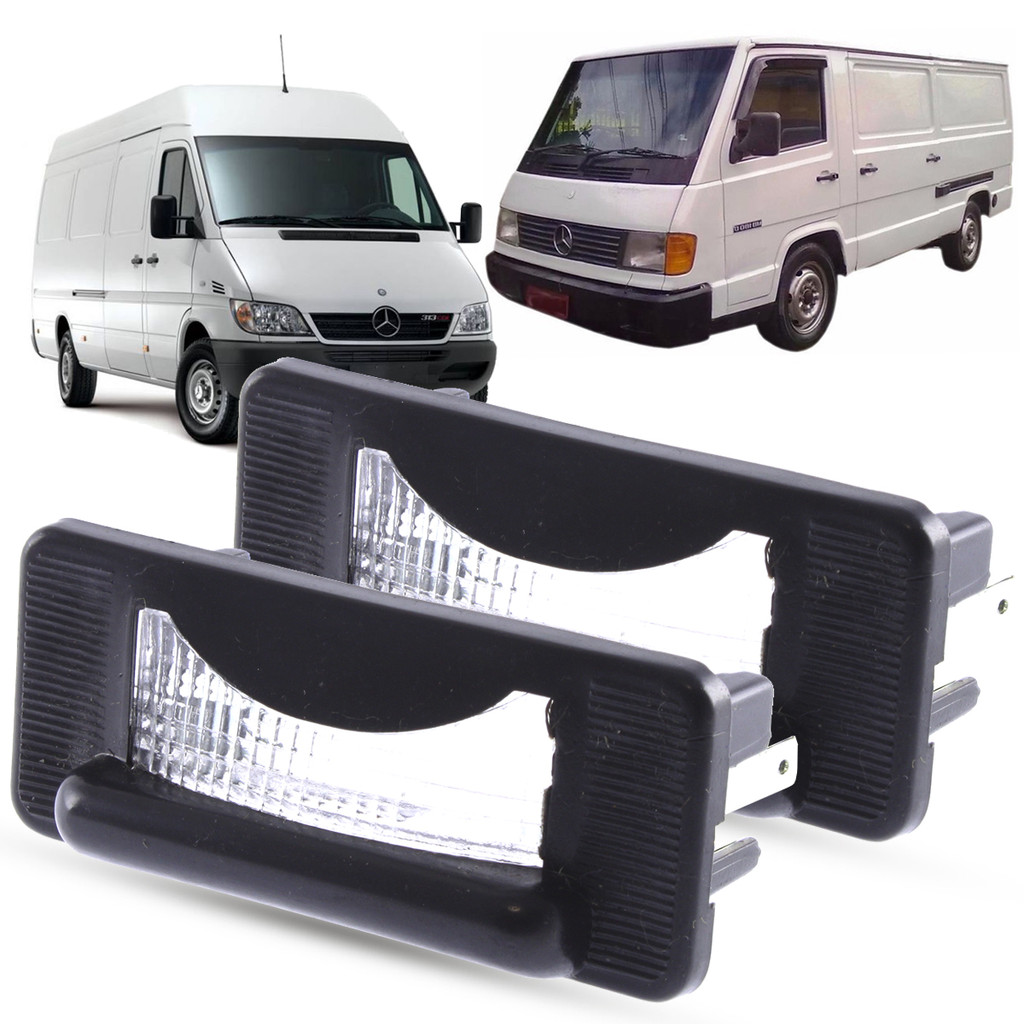 Par de Lanterna Luz De Placa Mercedes MB180 Sprinter 97 98 99 2000 2001 2002 2003 2004 2005 2006 2007 2008 2009 2011