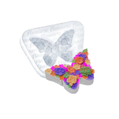 Molde de silicone 970 - Borboleta Média Florida 5cm