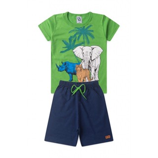 Conjunto Masculino Infantil Savana em Oferta na Shopee