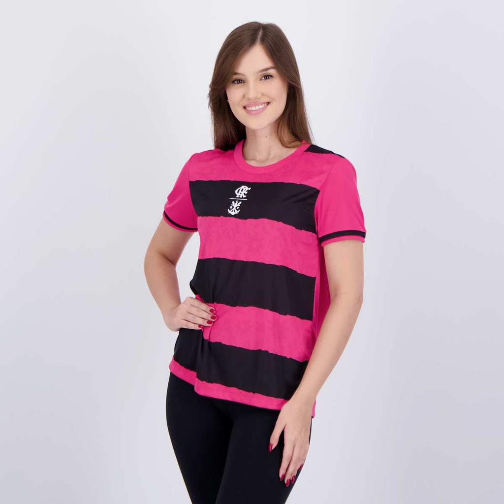 Camisa Flamengo Sun Feminina Outubro Rosa — imagem 2 de 2