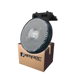 Lanterna Lateral LED Para Carreta Caminhão Trailer Reboque Com Suporte Cristal P 65mm