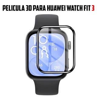 Pelicula 3d para Huawei Watch Fit 3 super resistente película com borda 3d em Oferta na Shopee