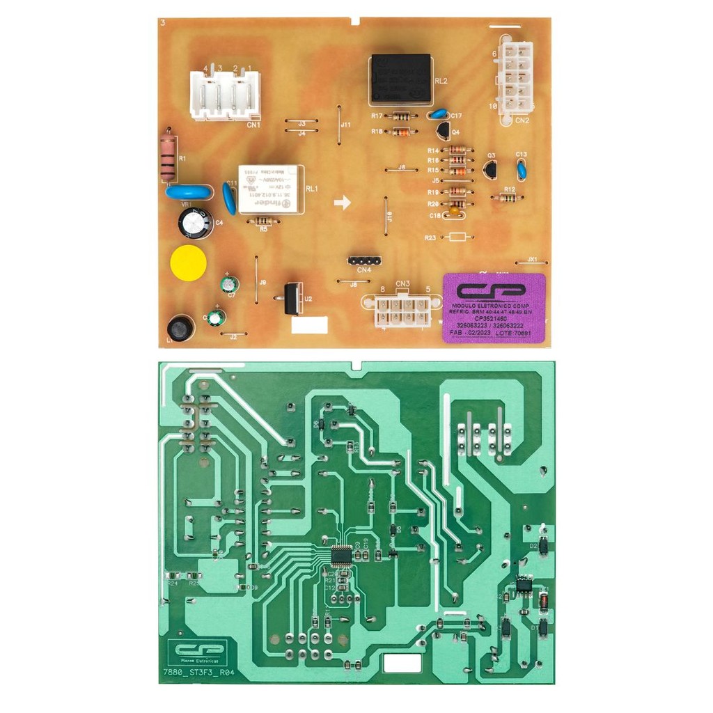 Placa Eletrônica Módulo CEletrônico Controle Para Geladeira Refrigerador Brastemp BRM40EB BRM40ES BRM40D BRM44EB +